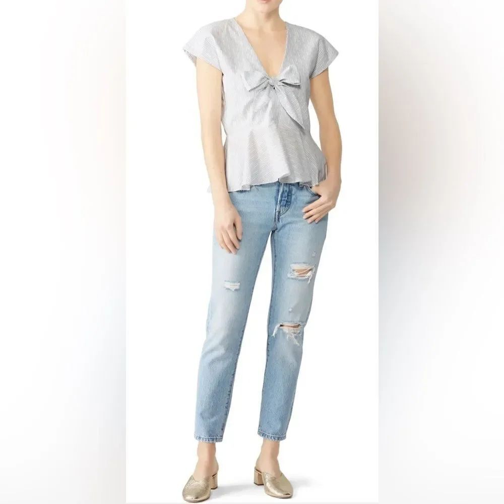 Waverly Grey Steph Cotton Top Blouse XL